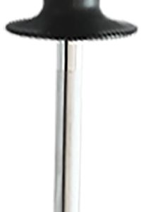 AccuSharp 034C Sharpening Steel 9" Diamond Steel Black Overmolded Rubber Handle Steel