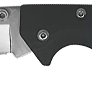 AccuSharp 711C Lockback 3" Folding Clip Point Plain Stainless Steel Blade/Black FRN Handle Includes Allen Wrench