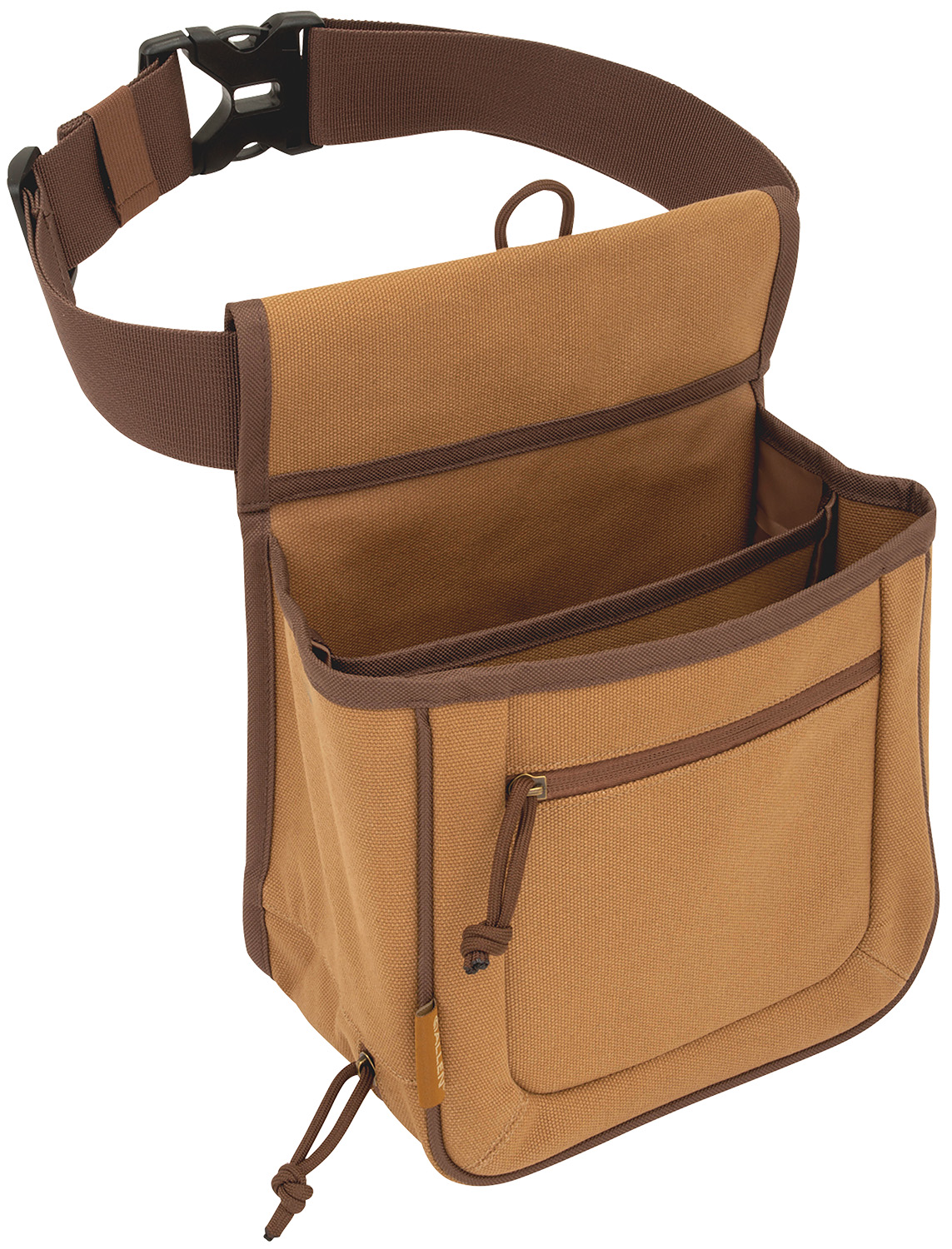Allen 8332 Rival Double Compartment Shell Bag Tan Canvas Holds 2