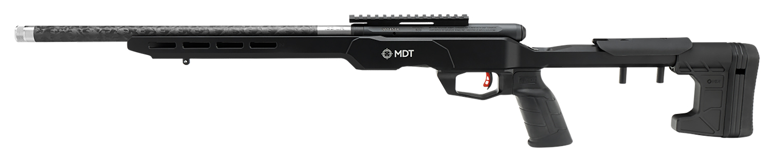 Savage Arms 70556 B22 Precision Lite Bolt Action 22 WMR Caliber with 10+1 Capacity, 18" Carbon Fiber Wrapped Barrel, Black Metal Finish & Adjustable MDT Aluminum Chassis Black Stock Right Hand (Full S