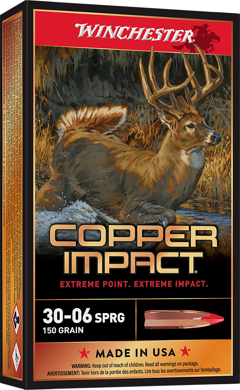 Winchester Copper Impact 30-06 Springfield 150gr, 20-Round Box