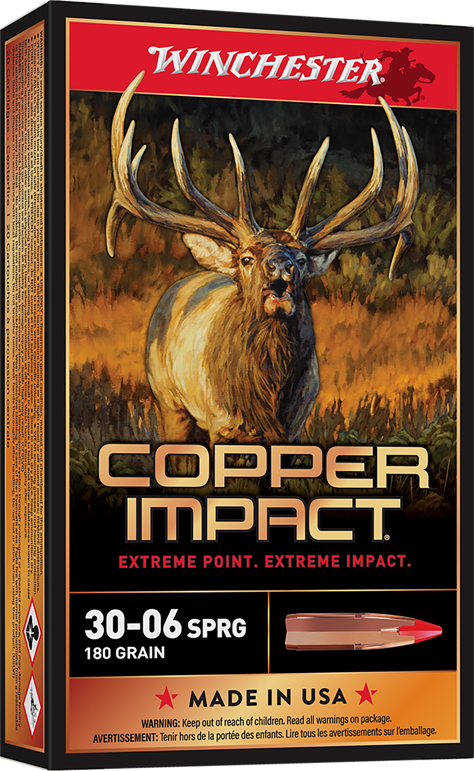 Winchester Copper Impact 30-06 Springfield 180gr, 20-Round Box