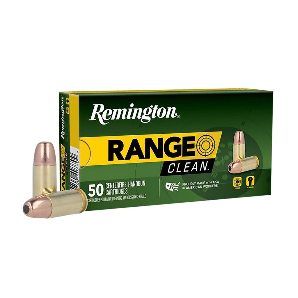 Remington Ammunition 27681 Range  9mmLuger 115gr Flat Nose Enclosed Base 50 Per Box/10 Case