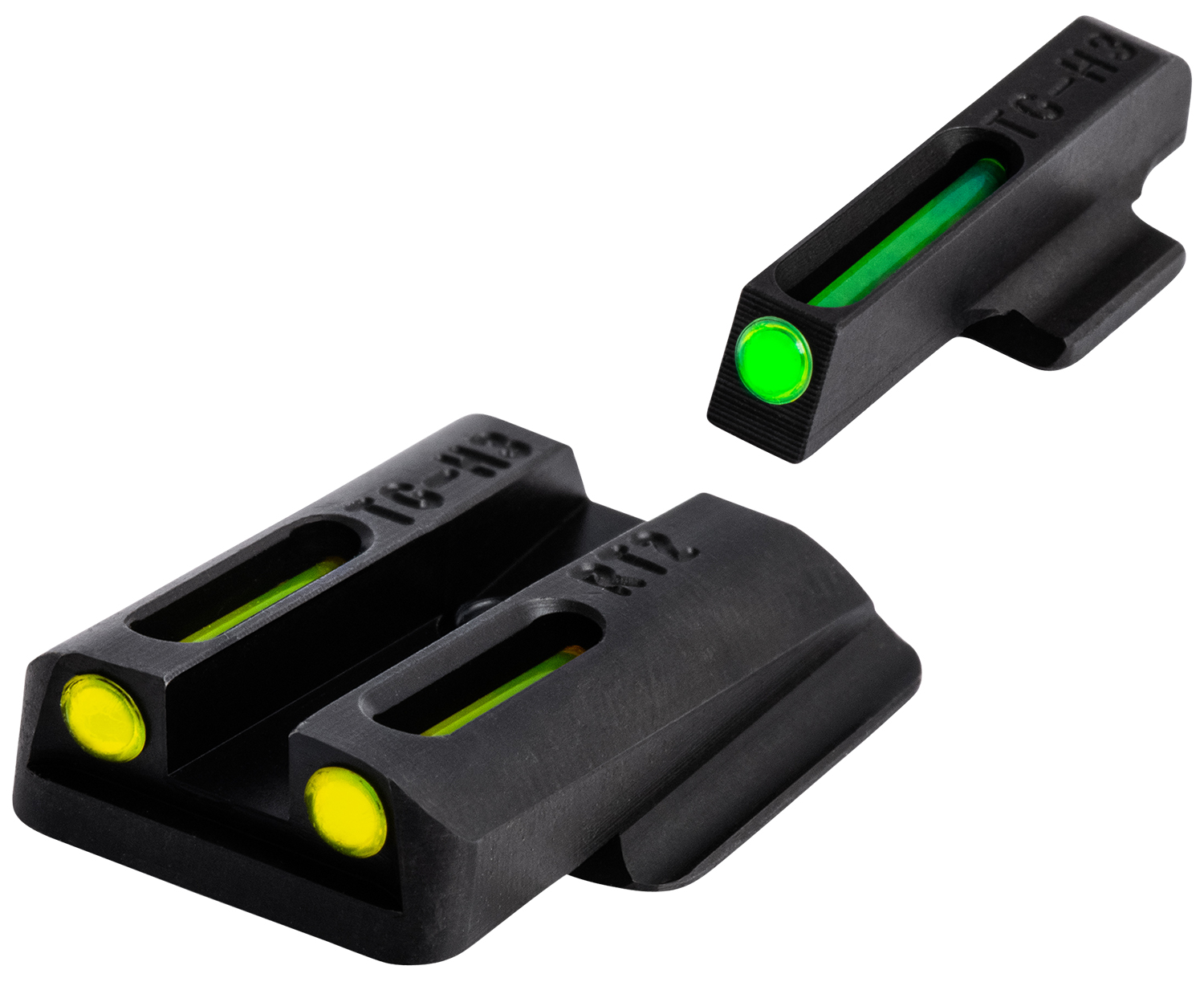 TruGlo TFO Green/Tritium/Fiber Optic Front Sight-Yellow/Tritium/Fiber