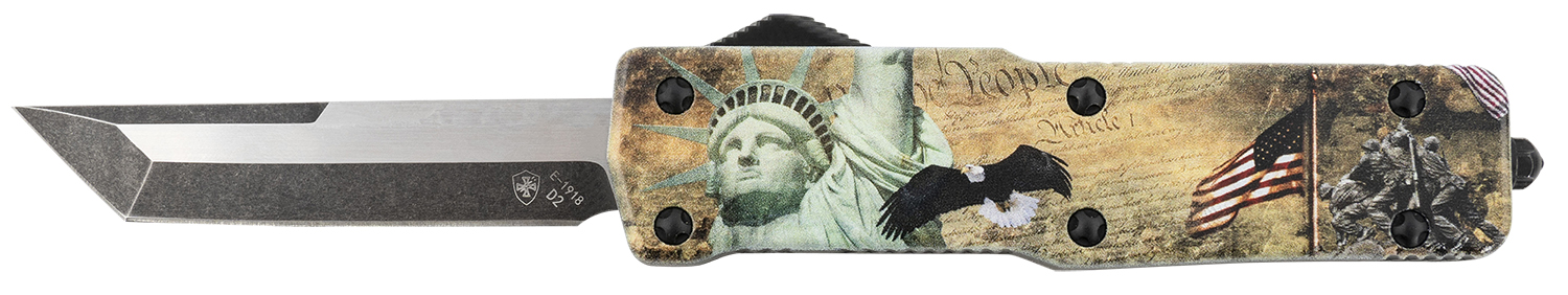 Templar Premium Weighted Liberty Small OTF Knife, 3" D2