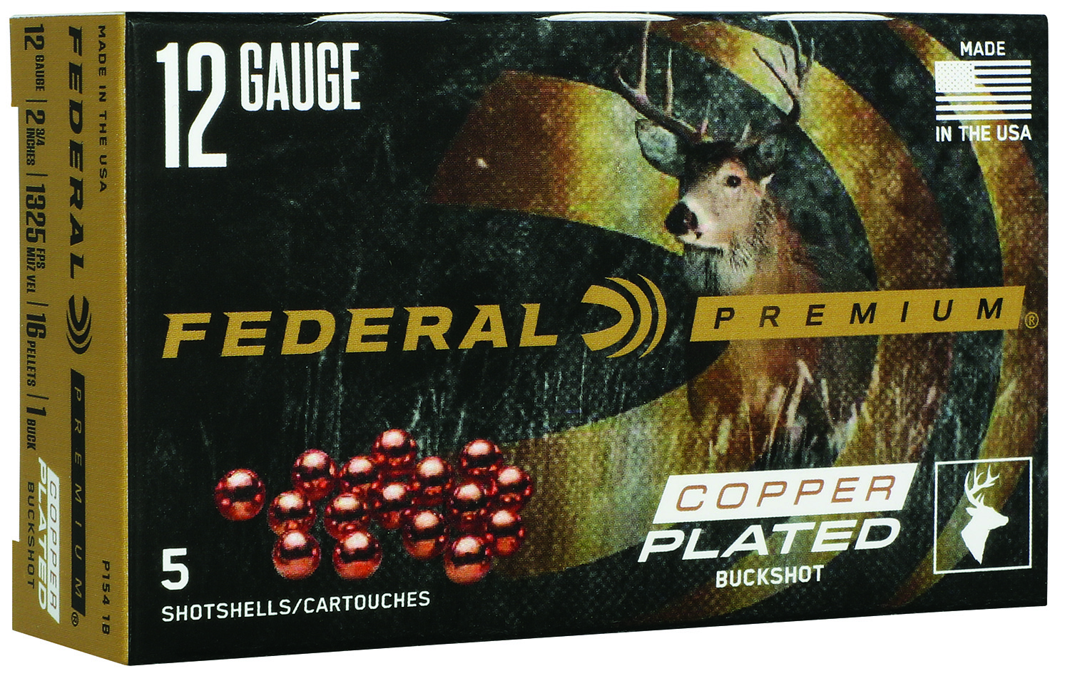 Federal Max Buck 12 Gauge 2.75", 5-Round Box