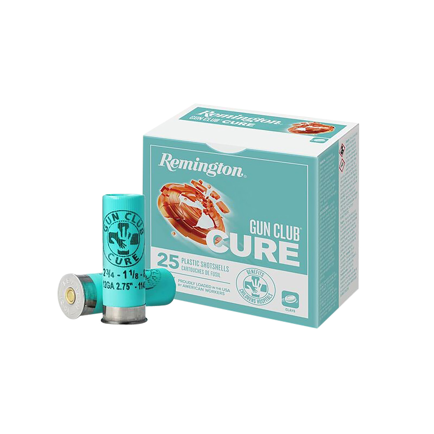 Remington Gun Club Cure 12 Gauge 2.75" #8 Shot, 25-Round Box