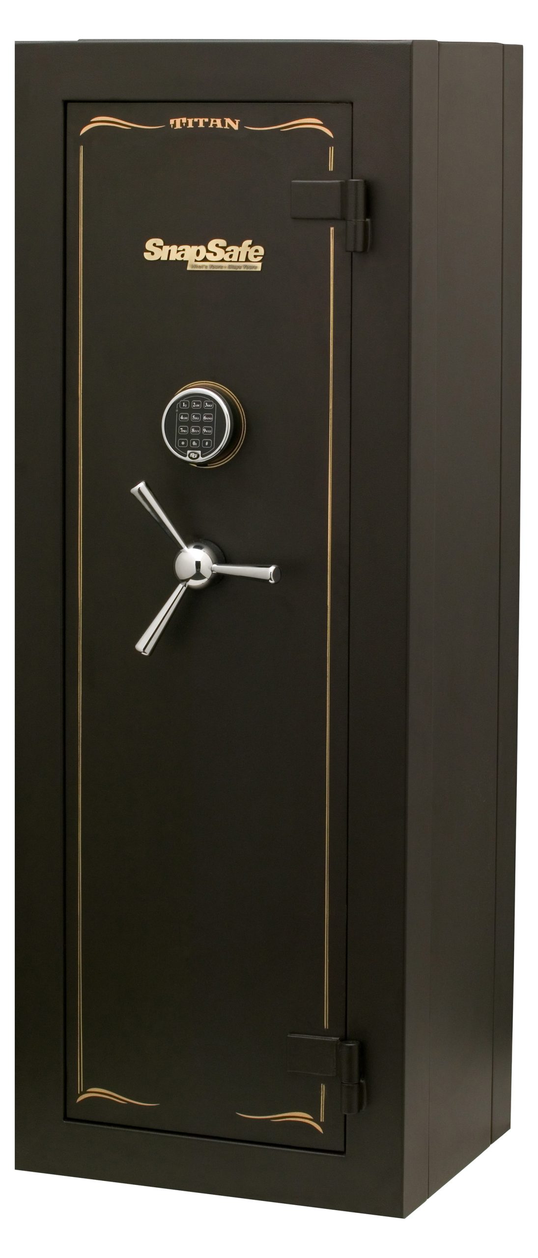 SnapSafe Titan Modular Safe Access Code/Key Entry, Black 9 Gauge Steel