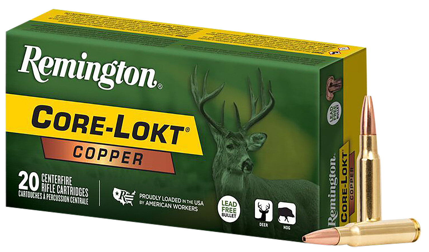 Remington Core-Lokt Copper 308 Win 150gr HP, 20-Round Box