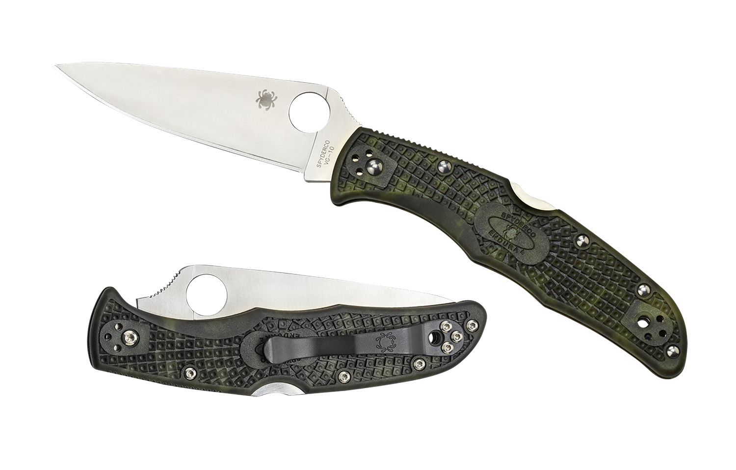Spyderco Endura 4 Lightweight Folding Knife, 3.80" VG-10
