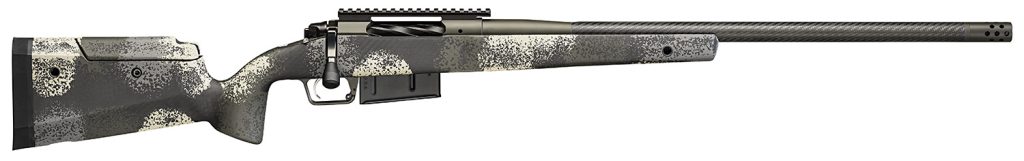 Springfield Armory BAW9247CFGA Model 2020 Waypoint 7mm Rem 3+1 24" Mil-Spec Green Cerakote Carbon Fiber Steel Barrel & Picatinny Rail Stainless Steel Receiver, Evergreen Camo Fixed Carbon Fiber Stock