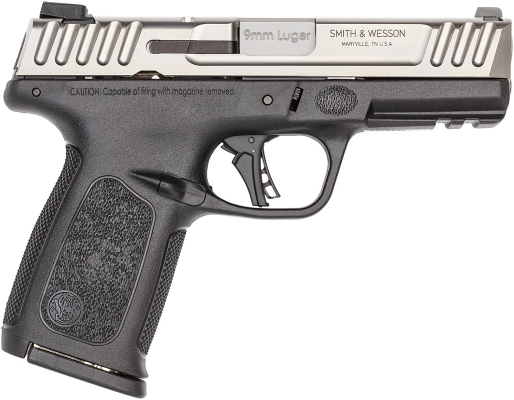 Smith & Wesson 13935 SD9 2.0  Compact Frame 9mm Luger 10+1, 4" Stainless Steel Barrel, Satin Stainless Steel Serrated Slide, Black Polymer Frame w/Picatinny Rail, Black Textured Polymer Grip