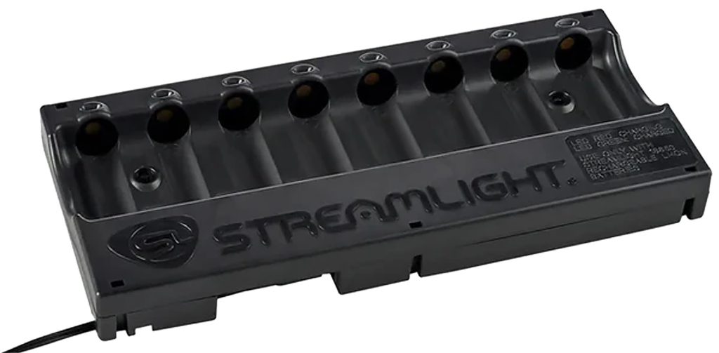 Streamlight 20234 8-Unit Bank Charger  Black SL-59/CR123A Battery 100V/120V/AC