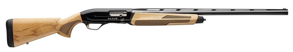Browning 011778204 Maxus II Hunter Full Size 12 Gauge Semi-Auto 3" 4+1 28" Matte Blued Vent Rib Barrel, Matte Black Aluminum Receiver, Adjustable Shim Gloss AAAA Maple Wood Stock