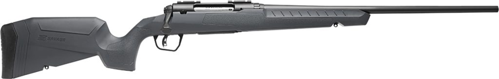 Savage Arms 32126 Axis 2 Compact 400 Legend 4+1 20" Matte Black Heavy Sporter Barrel, Matte Black Drilled & Tapped Carbon Steel Receiver, Fixed Gray Synthetic Stock, Left Hand