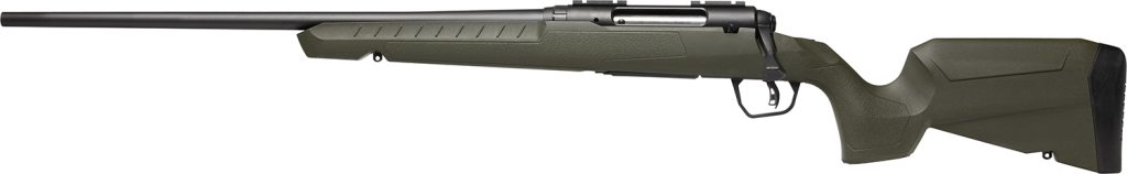 Savage Arms 32127 Axis 2 Compact 223 Rem 4+1 20" Matte Black Heavy Sporter Barrel, Matte Black Drilled & Tapped Carbon Steel Receiver, Fixed Green Synthetic Stock Left Hand