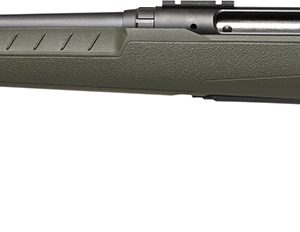 Savage Arms 32127 Axis 2 Compact 223 Rem 4+1 20" Matte Black Heavy Sporter Barrel, Matte Black Drilled & Tapped Carbon Steel Receiver, Fixed Green Synthetic Stock Left Hand
