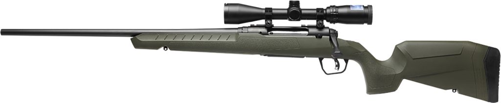 Savage Arms 32192 Axis 2 XP Combo 30-06 Springfield 4+1 22" Black Sporter Barrel, Black Drilled & Tapped Steel Receiver, Fixed OD Green Synthetic Stock, Left Hand, Boresighted 3-9x40mm