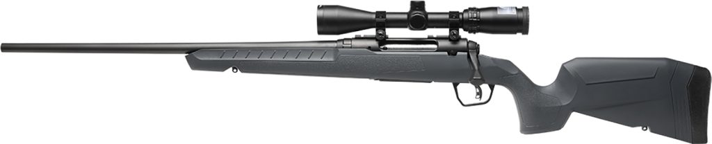 Savage Arms 32212 Axis 2 XP Combo 25-06 Rem 4+1 22" Black Sporter Barrel, Black Drilled & Tapped Steel Receiver, Fixed Gray Synthetic Stock, Left Hand, Boresighted 3-9x40