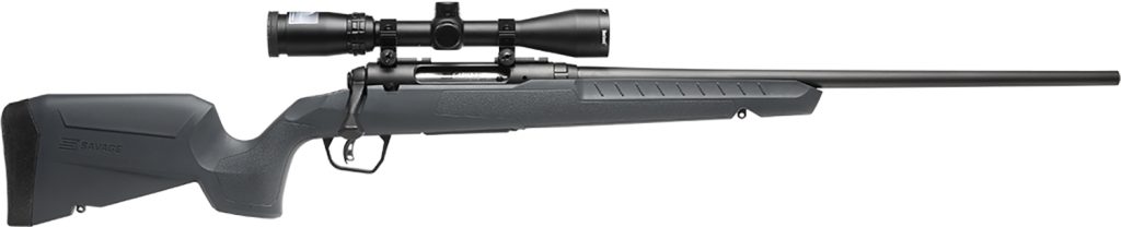 Savage Arms 32229 Axis 2 XP Combo Compact 223 Rem 4+1 20" Matte Black Heavy Sporter Barrel & Drilled & Tapped Carbon Steel Receiver, Fixed Matte Gray Synthetic Stock, Right Hand, Boresighted 3-9x40mm