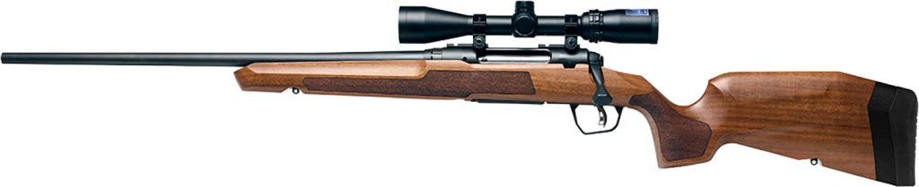 Savage Arms 32268 Axis 2 XP Combo 223 Rem 4+1 22" Matte Black Sporter Barrel & Drilled & Tapped Carbon Steel Receiver, Ergonomic Hardwood Stock, Left Hand, Weaver 3-9x40mm Scope