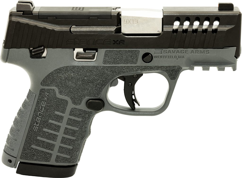 Savage Arms 67058 Stance XR 9mm 13+1 3.20" Natural Black Nitride Ported Stainless Steel Slide Gray Glass Filled Nylon Grip Ambidextrous