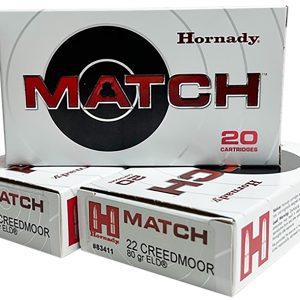 Hornady Match 22Creedmoor 80gr, 20-Round Box