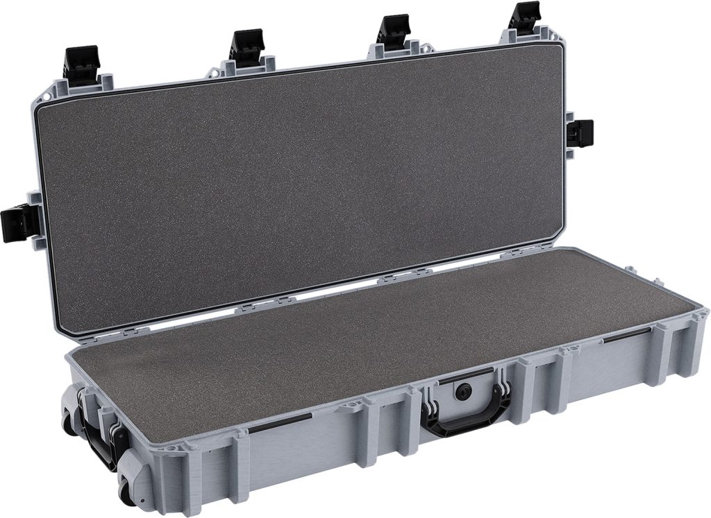 Pelican VCV7300000GRY Vault Double Rifle Case 44" Gray Polyethylene Foam Weather Resistant