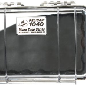 Pelican 1040025100 Micro Case  Black/Clear Polycarbonate 7.50" Long