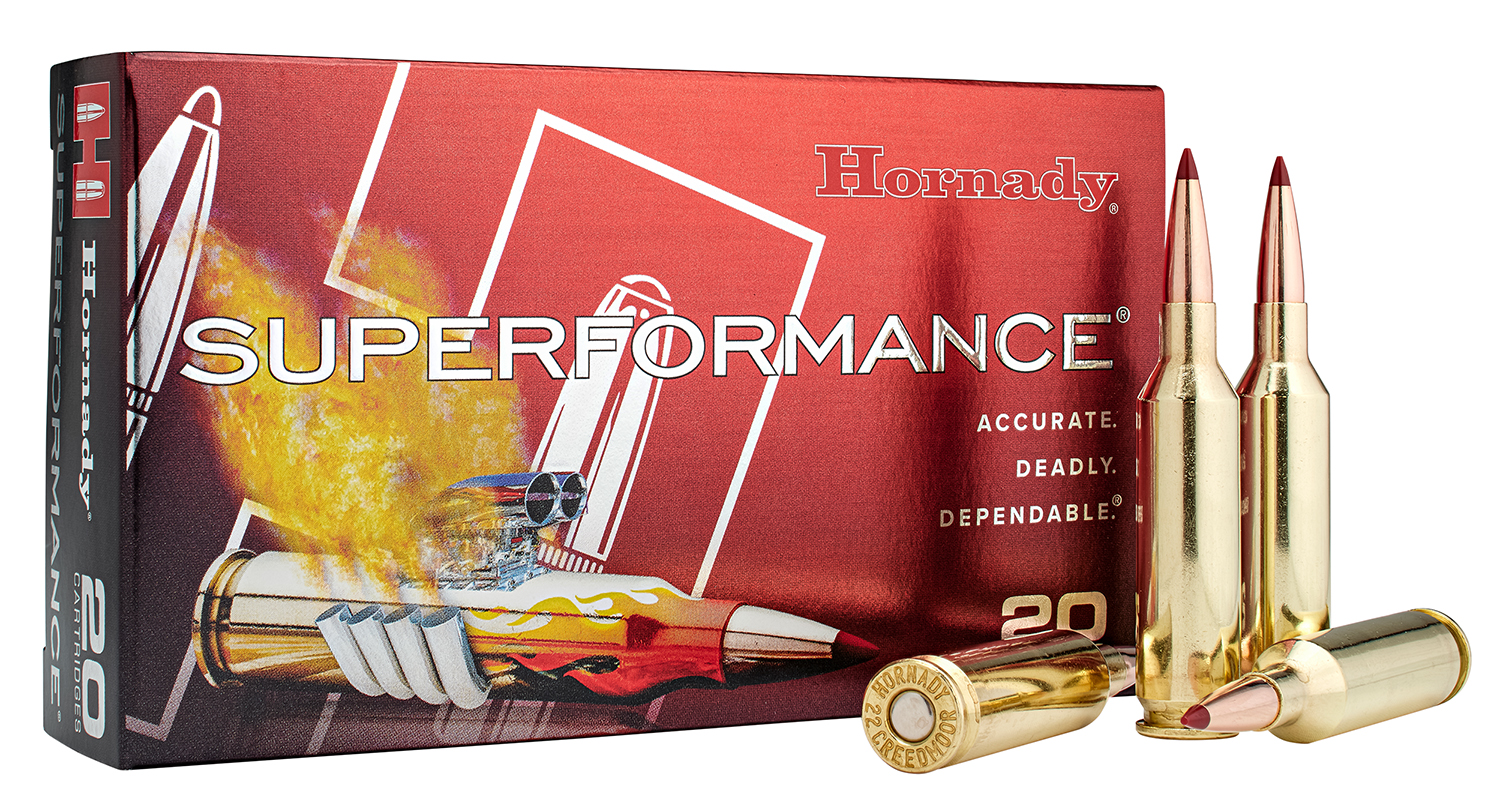 Hornady Superformance 22Creedmoor 65gr, 20-Round Box