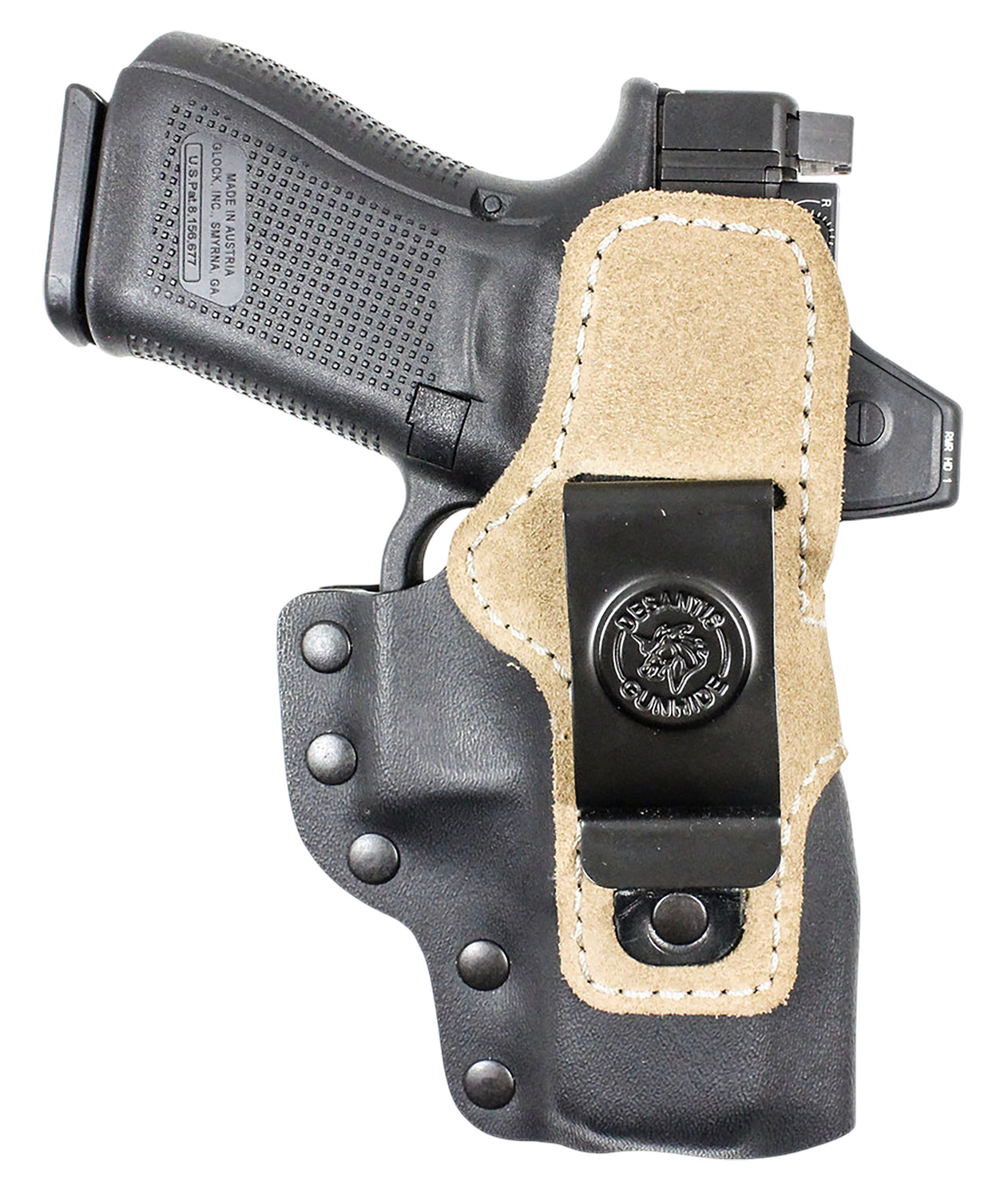 DeSantis Hyeye IWB Holster for Glock 19/23/32/45/19x/19, Ambi Black