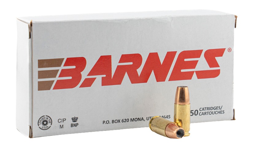 Barnes Bullets 32529   9mmLuger 124gr Semi Jacketed Hollow Point 20 Per Box/10 Case