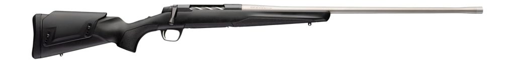 Browning 036118299 X-Bolt 2 Western Hunter Special Full Size 6.8 Western 3+1 24" Matte Stainless Threaded Barrel, Matte Stainless Steel Drilled & Tapped Receiver, Black Adj Comb Synthetic, Stock Right