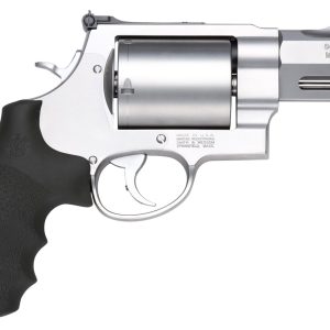 Smith & Wesson 11623 Model 500 Performance Center  500 S&W Mag Stainless Steel 3.50" Barrel, 5rd Unfluted Cylinder & X Frame, Trigger Overtravel Stop, HiViz Fiber Optic Front Sight