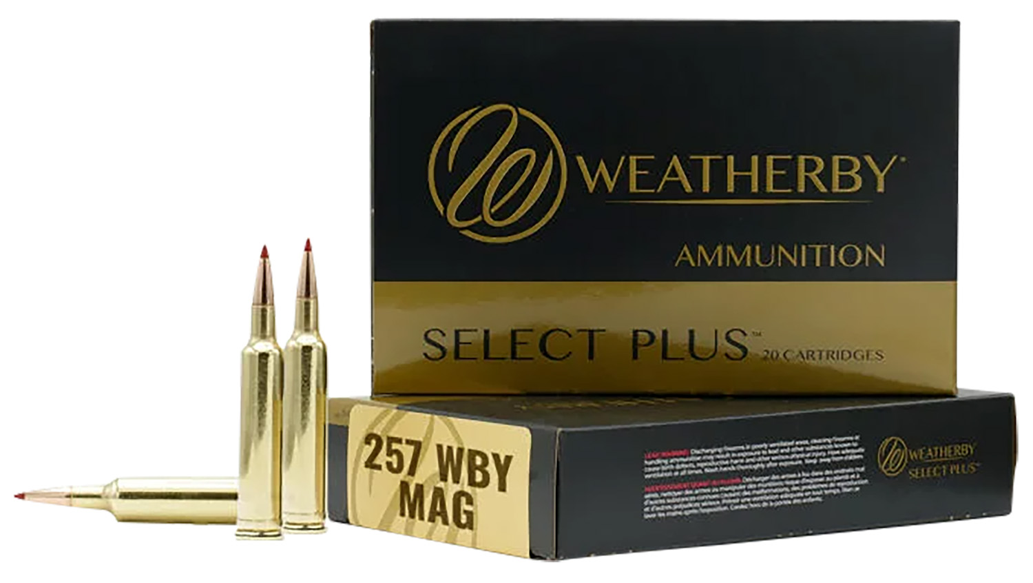 Weatherby Select Plus 257 Wby Mag 100gr, 20-Round Box