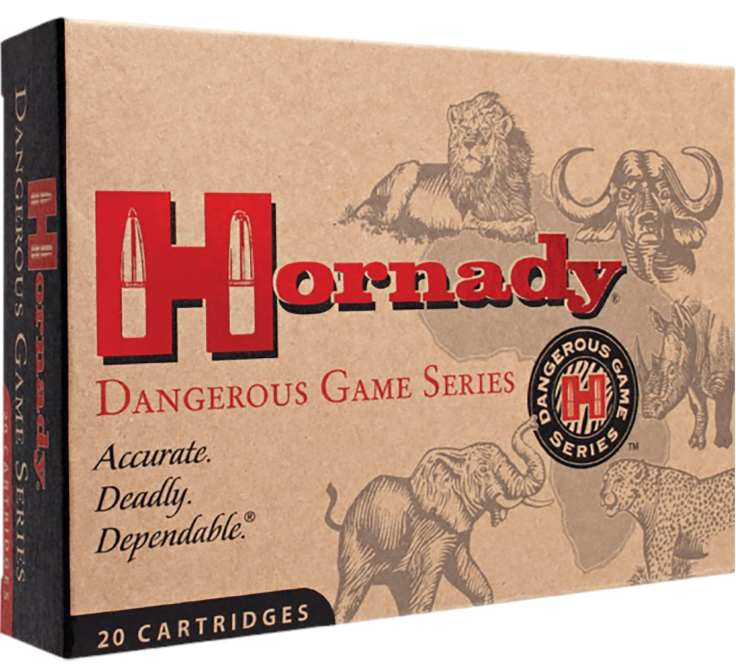 Hornady 8265 Dangerous Game 416Rigby 400gr, 20-Round Box