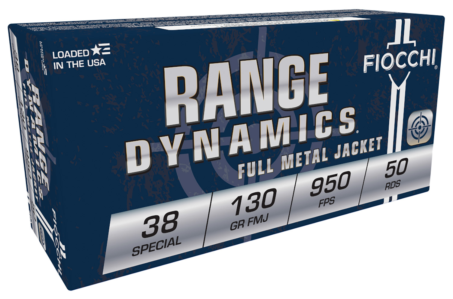 Fiocchi 38A Range Dynamics 38 Special 130gr FMJ, 50-Round Box