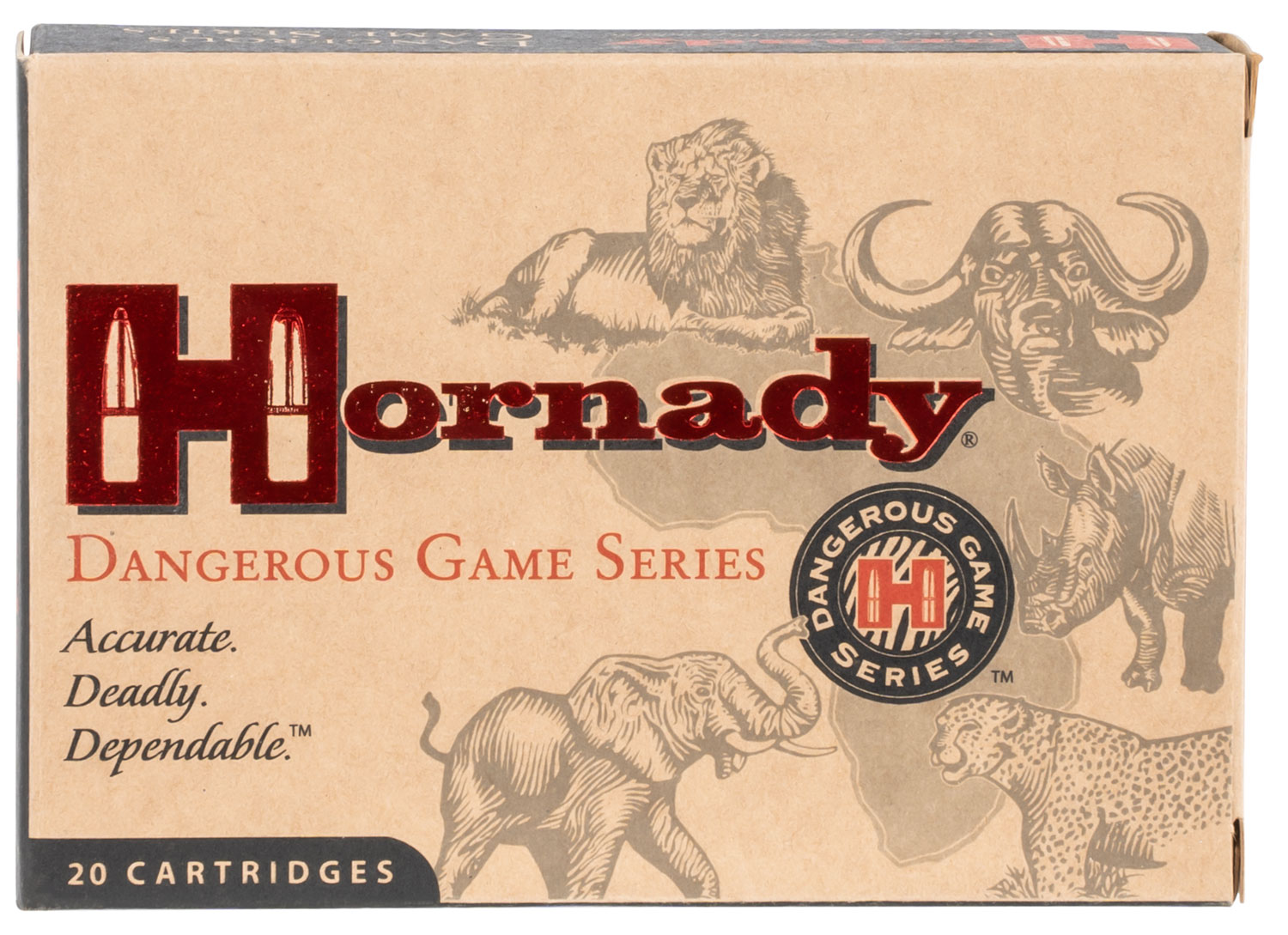 Hornady 8242 Dangerous Game 450-400 Nitro Express 400gr, 20-Round Box