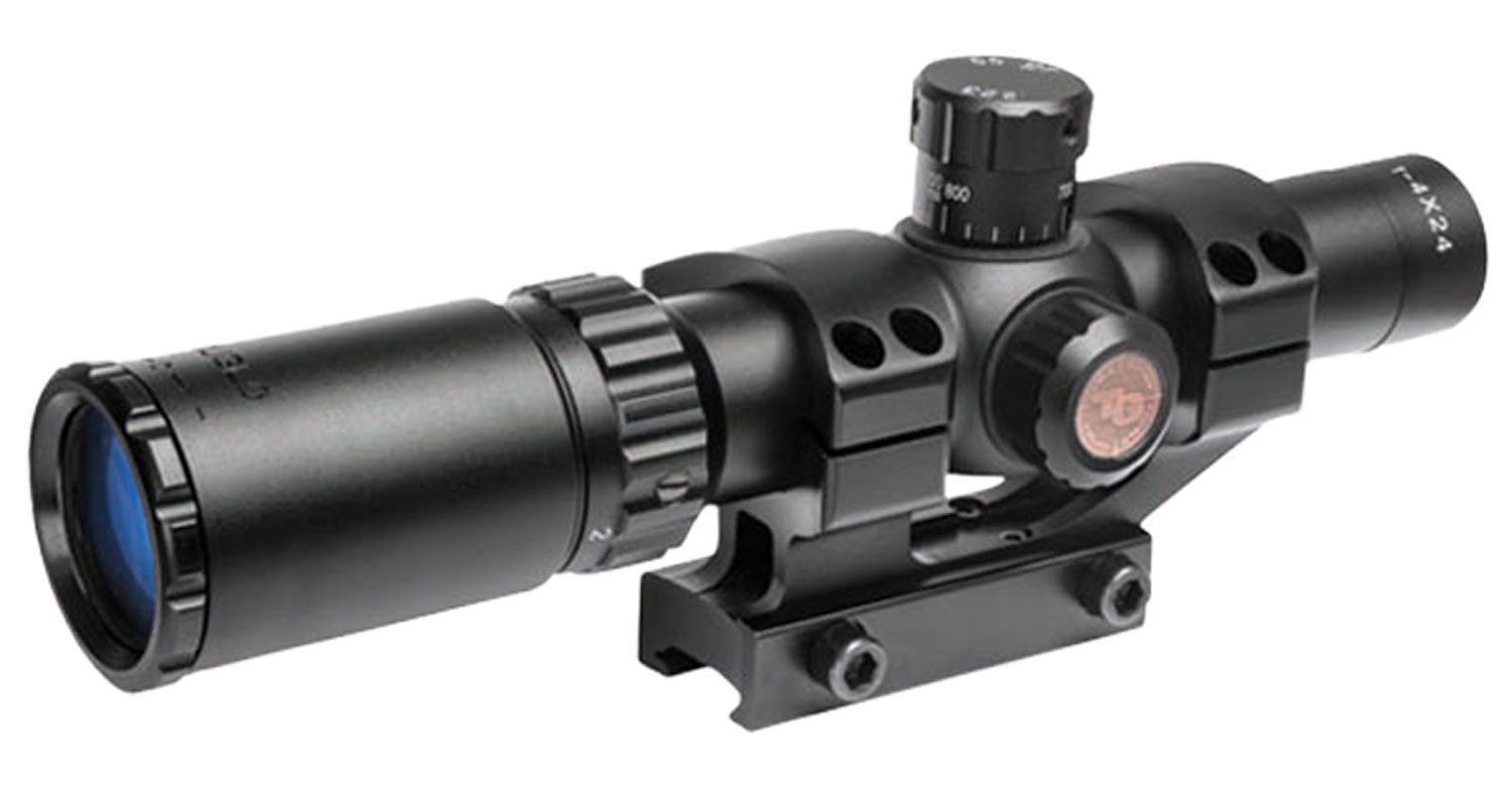 Truglo Tru-Brite 30 1-4x 24mm Obj Wide FOV 30mm Tube Black Finish