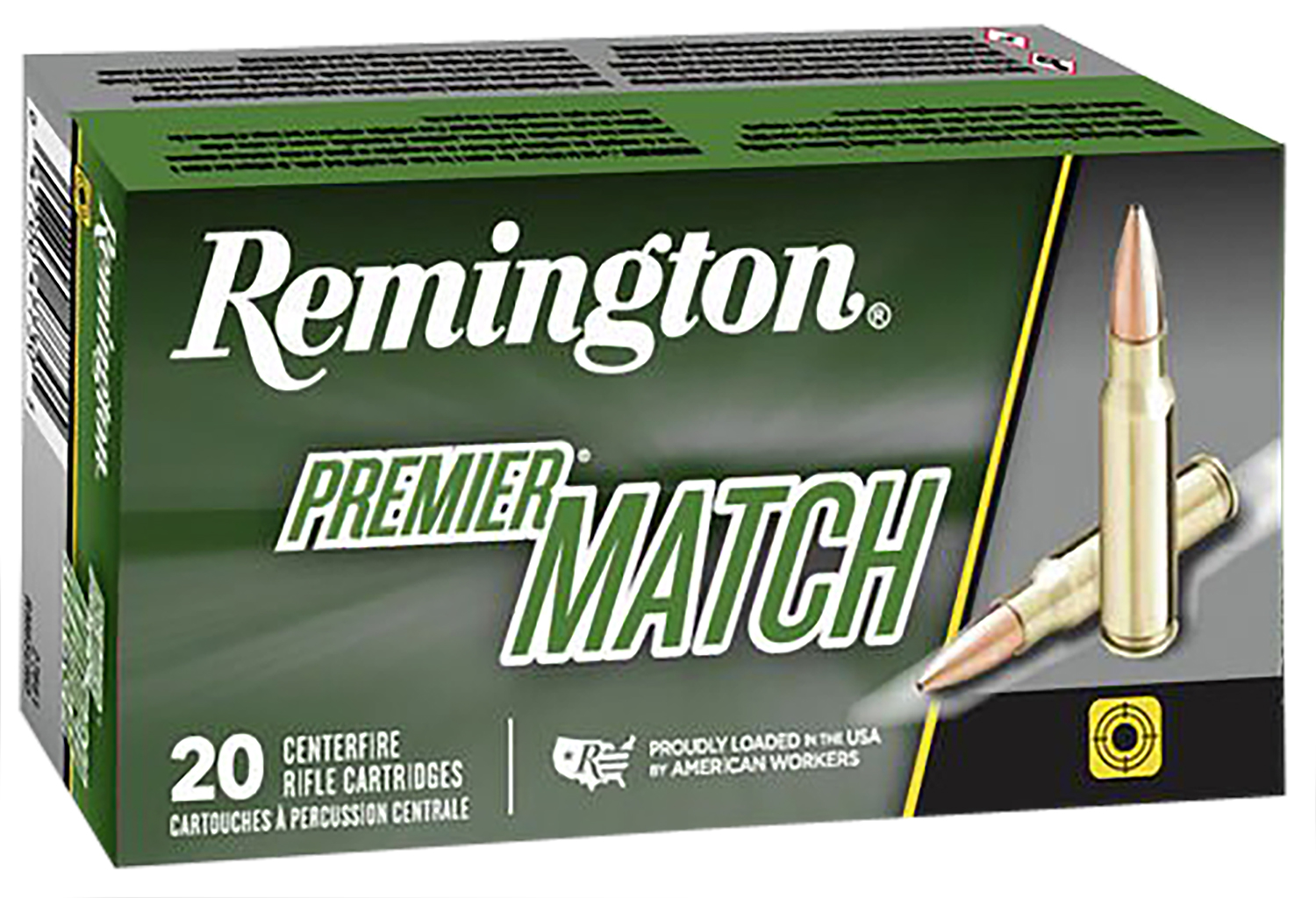 Remington Premier Match 223 Rem 77gr, 20-Round Box
