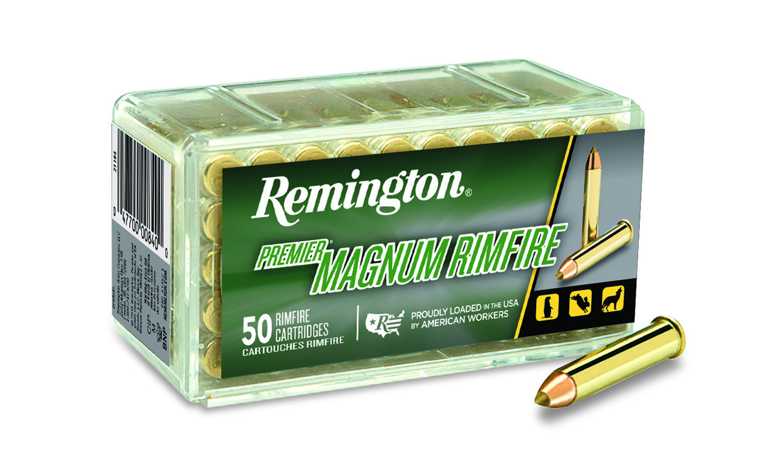 Remington Premier Magnum Rimfire 22WMR 33gr, 50-Round Box