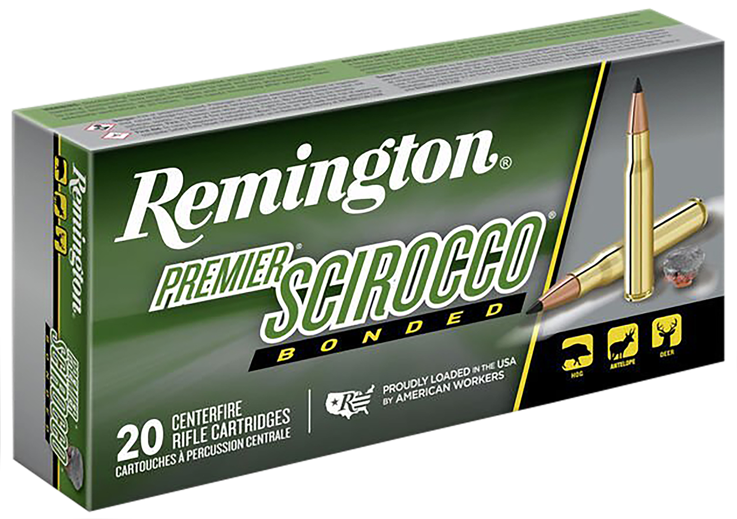 Remington Premier Scirocco Bonded 30-06 Springfield, 20-Round Box