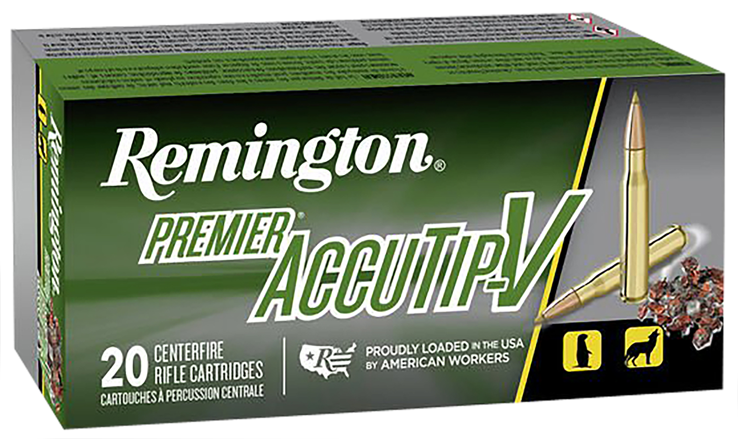 Remington Premier Accutip-V 223 Rem 50gr, 20-Round Box
