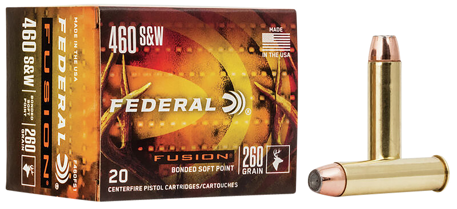 Federal Fusion Handgun 460 S&W 260gr SP, 20-Round Box
