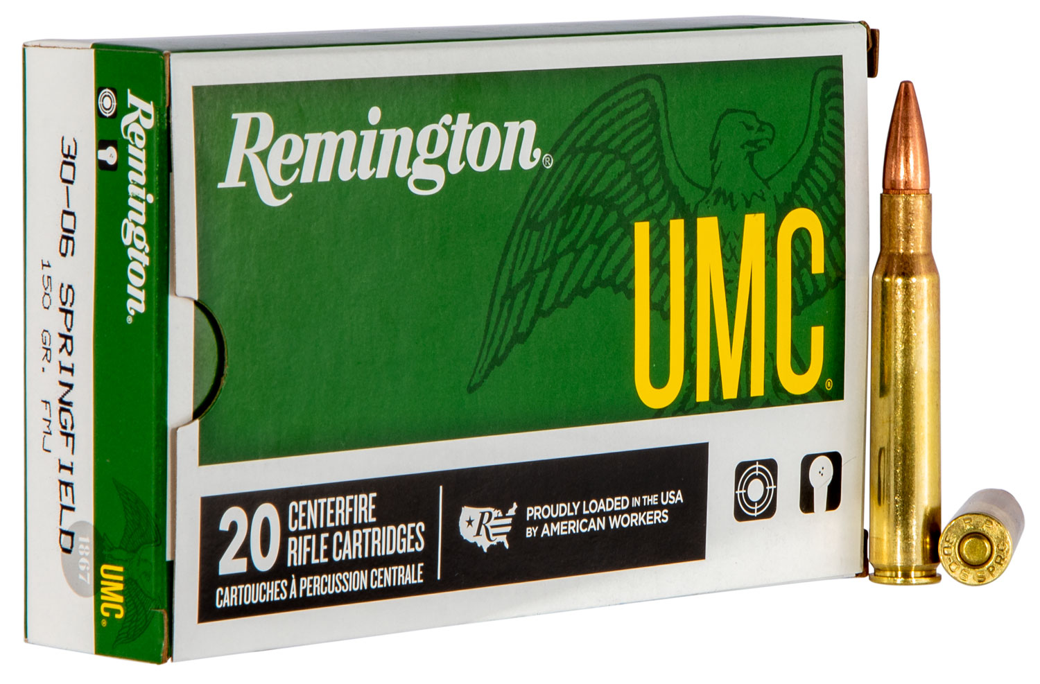 Remington UMC 30-06 Springfield 150gr FMJ, 20-Round Box