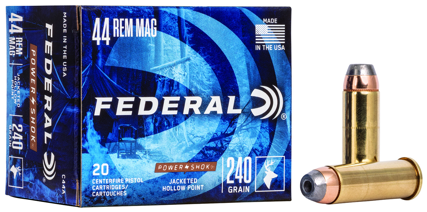 Federal C44A Power-Shok Handgun 44 Rem Mag 240gr JHP, 20-Round Box