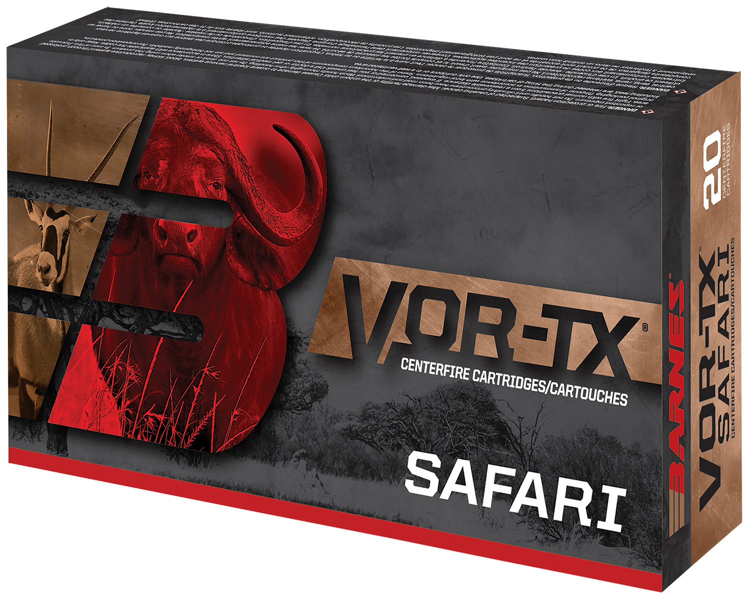 Barnes Bullets VOR-TX Safari 470Nitro Express 500gr, 20-Round Box
