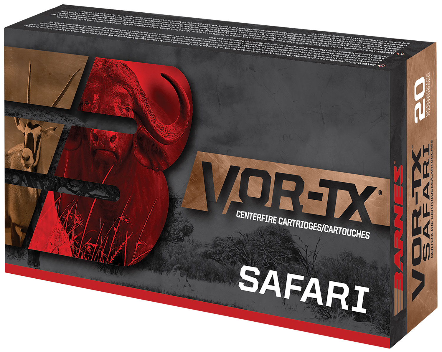 Barnes Bullets VOR-TX Safari 500Nitro Express 570gr, 20-Round Box