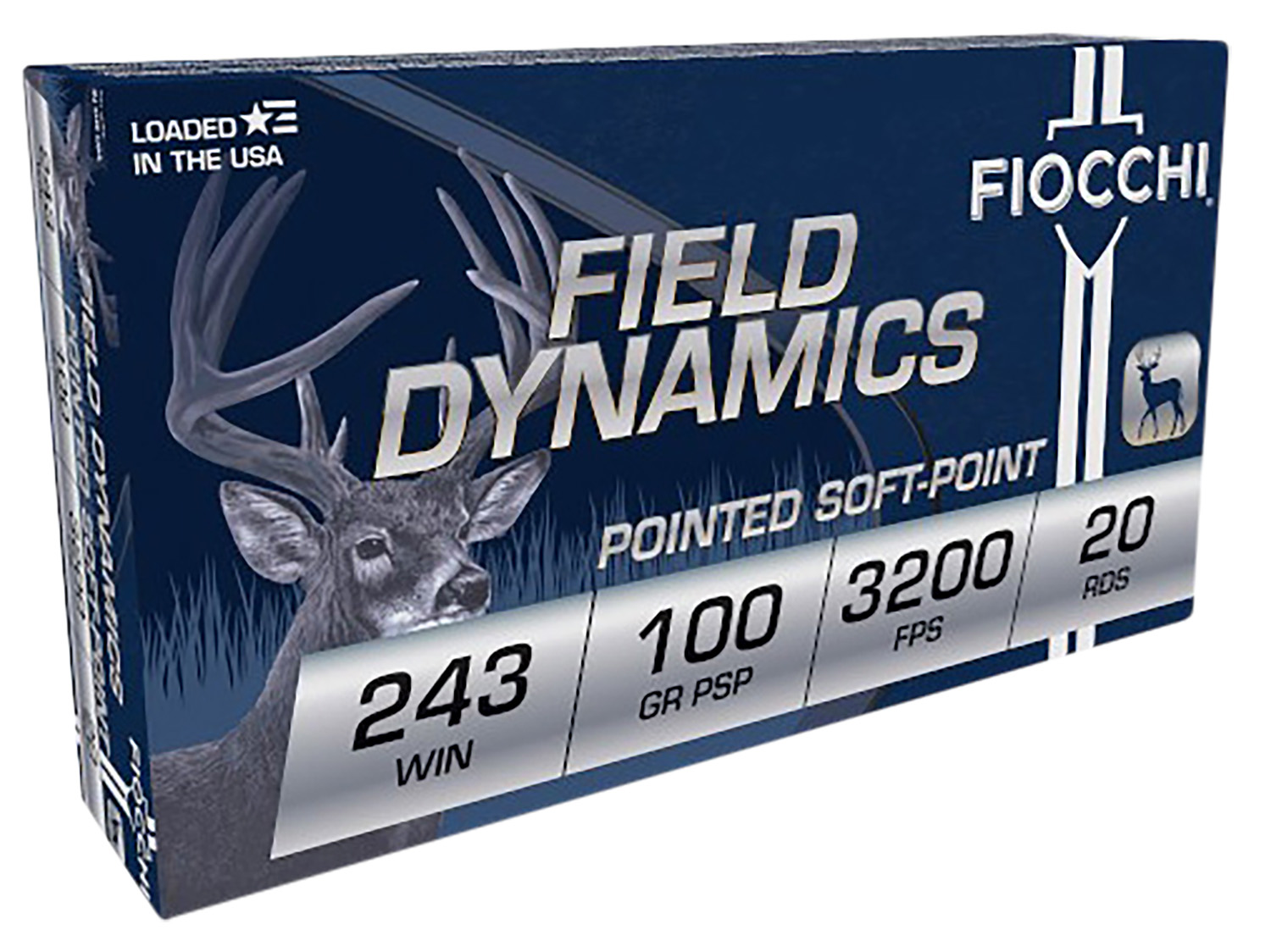 Fiocchi Field Dynamics 243 Win 100gr PSP, 20-Round Box