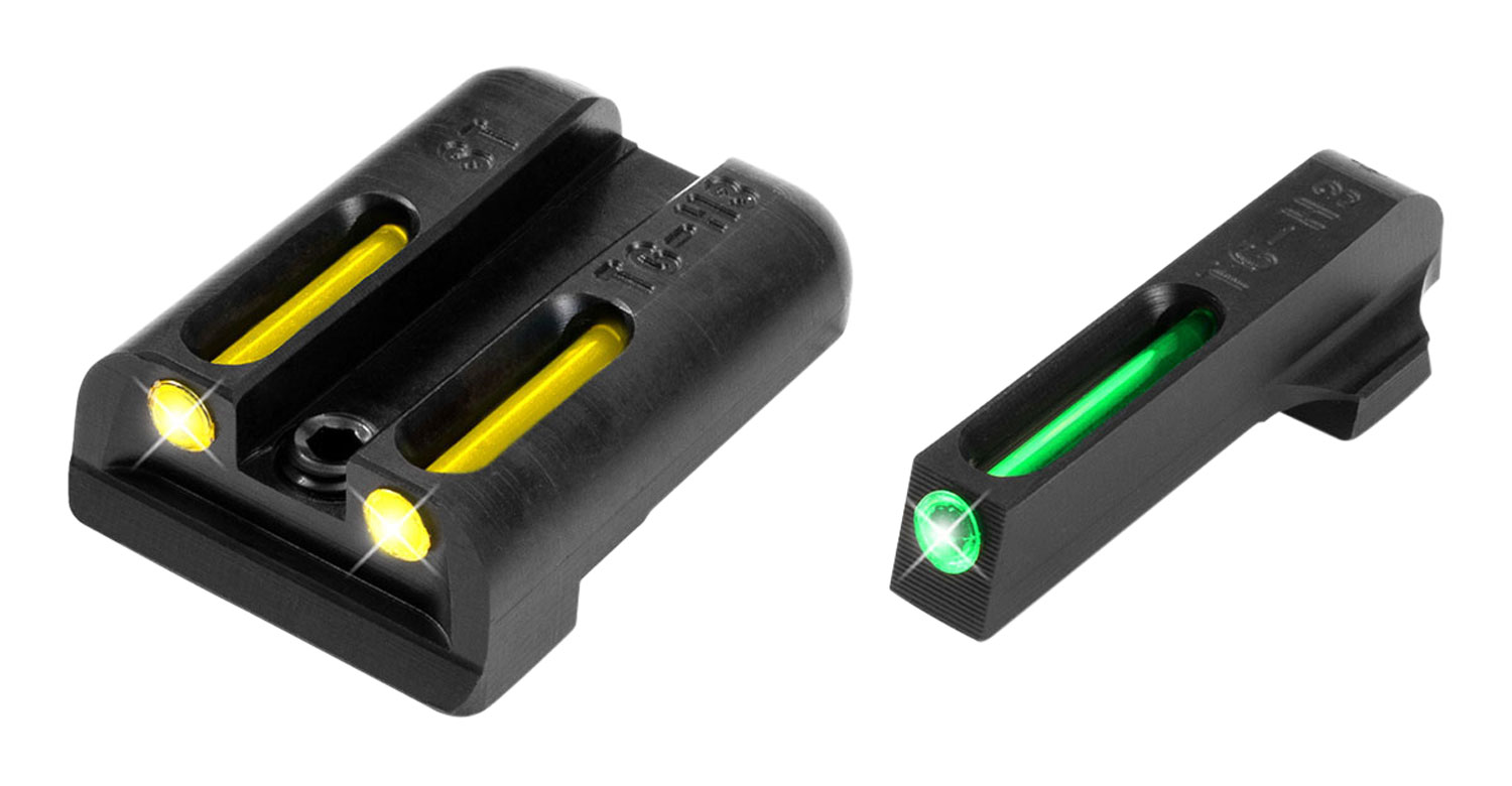 TruGlo TFO Green/Tritium/Fiber Optic Front Sight-Yellow/Tritium/Fiber